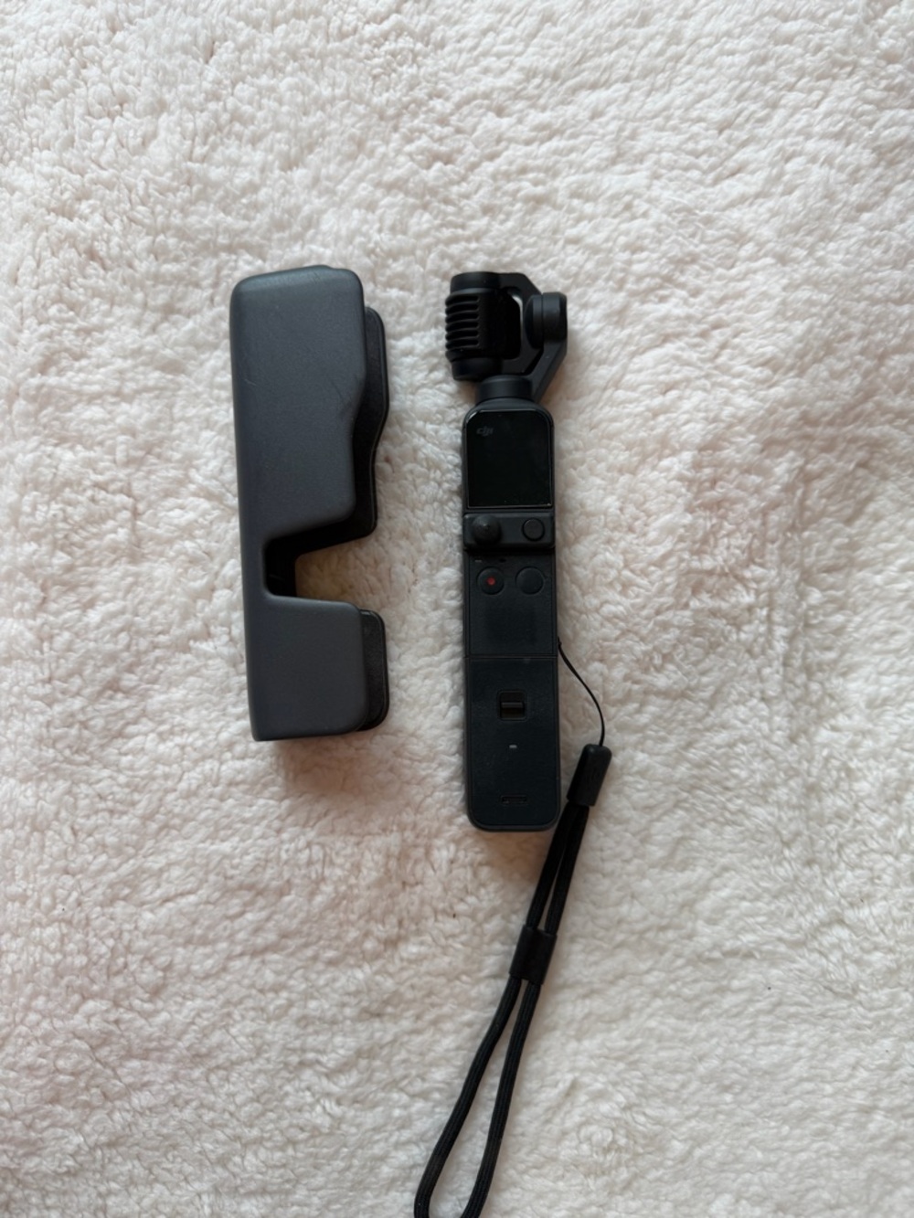 DJI Black Pocket Gimbal Camera with Protective Cover
